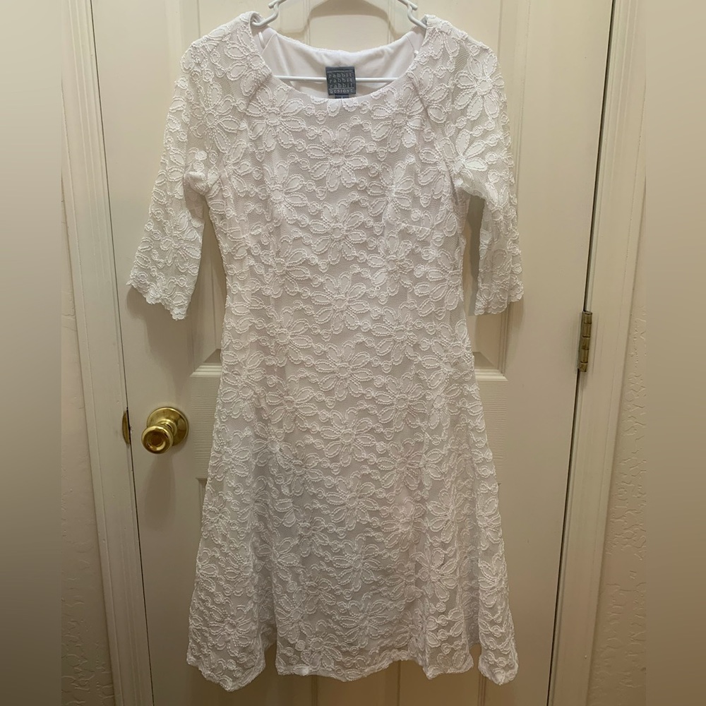 3/4 Sleeve Rabbit Designs Dress